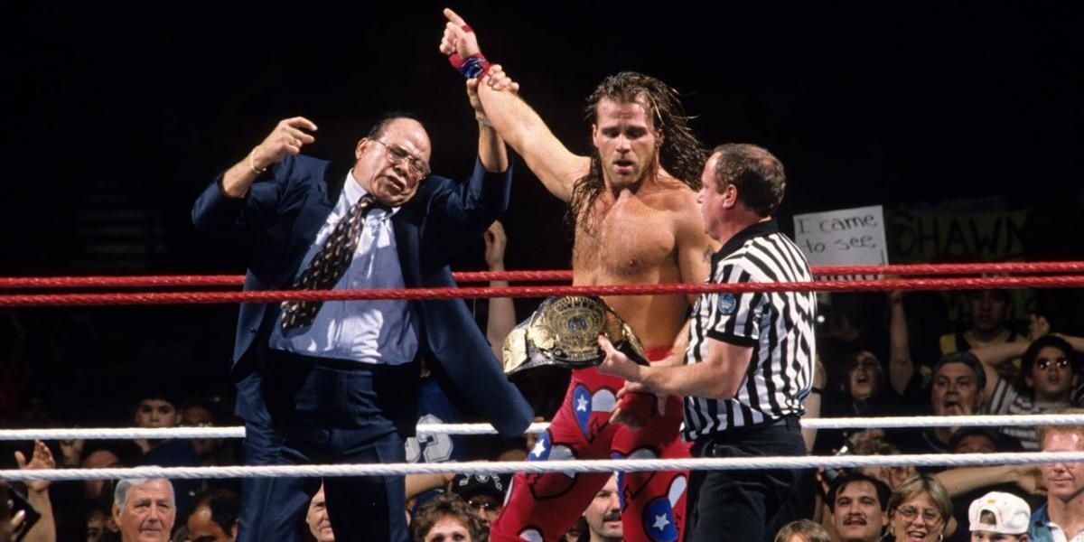 Shawn Michaels WWF Champion 1997 Royal Rumble Cropped