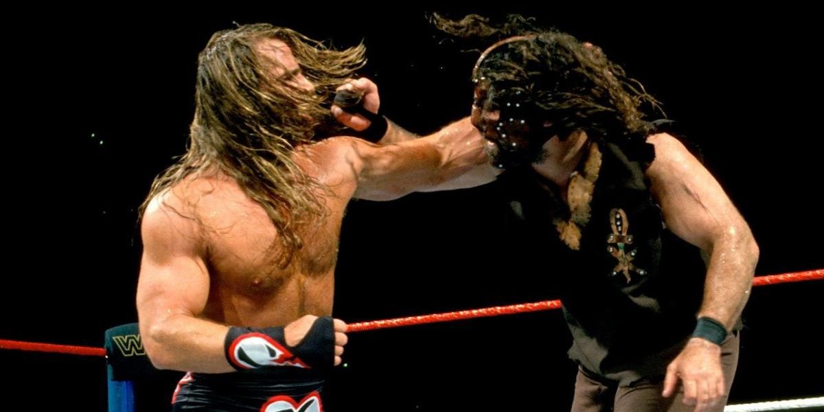 Shawn Michaels v Mankind In Your House Mind Games Cropped
