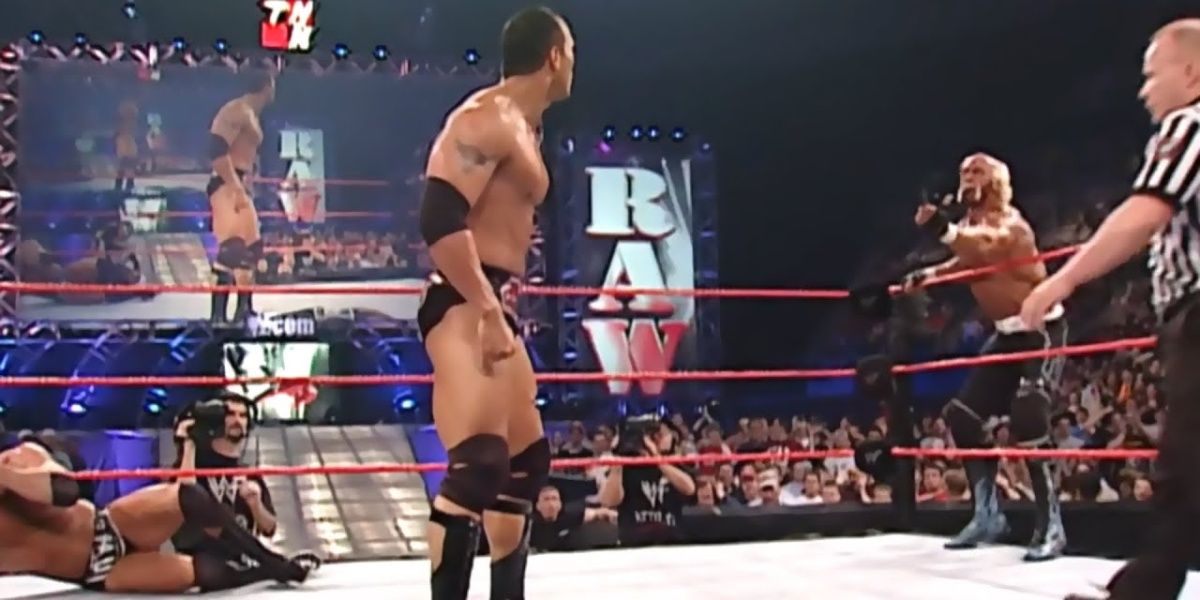 The Rock & Hulk Hogan v nWo Raw March 25, 2002 Cropped