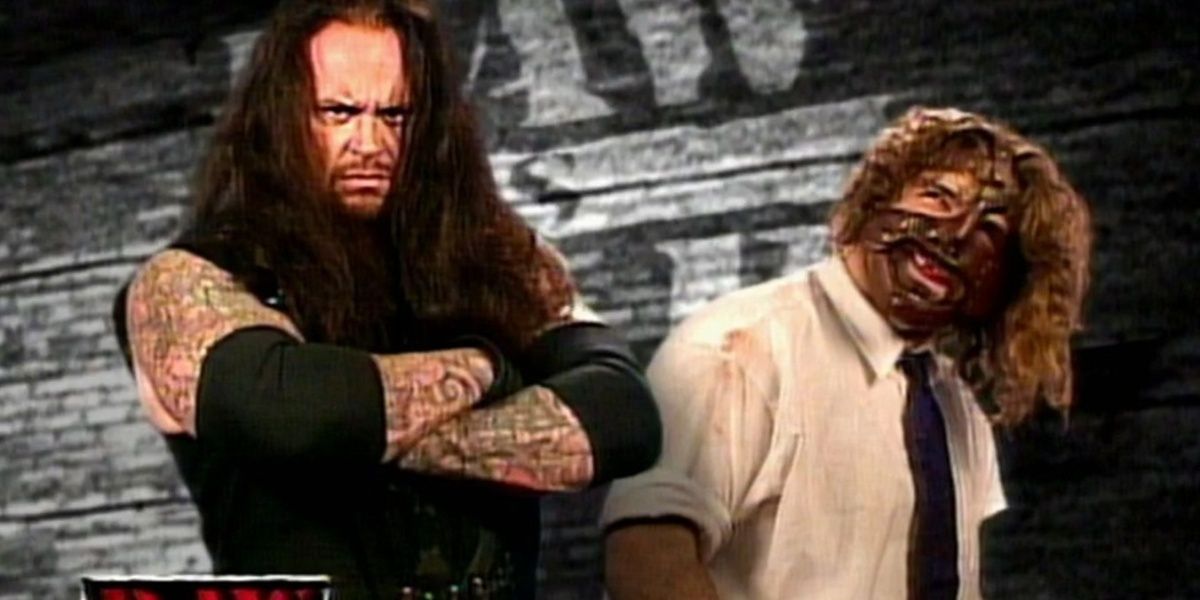The Undertaker v Mankind Raw September 14, 1998 Cropped