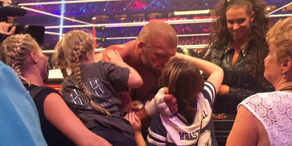 Triple H and his children Cropped