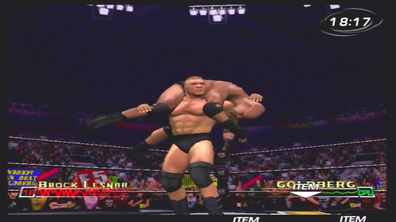 WWE Raw 2 Brock Lesnar Goldberg