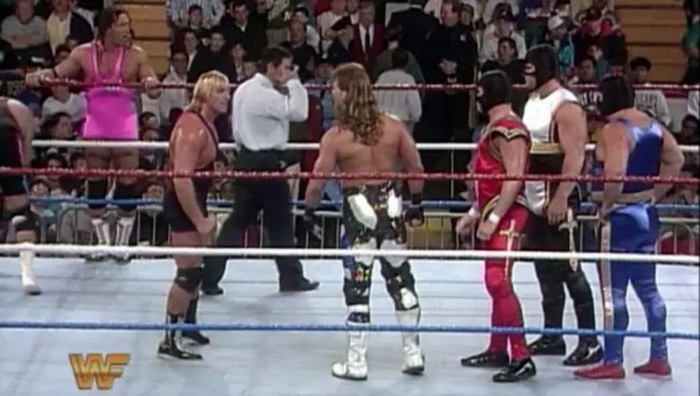 Bret Hart, Owen Hart, and their brothers vs. Shawn Michaels and his Knights at Survivor Series 1993