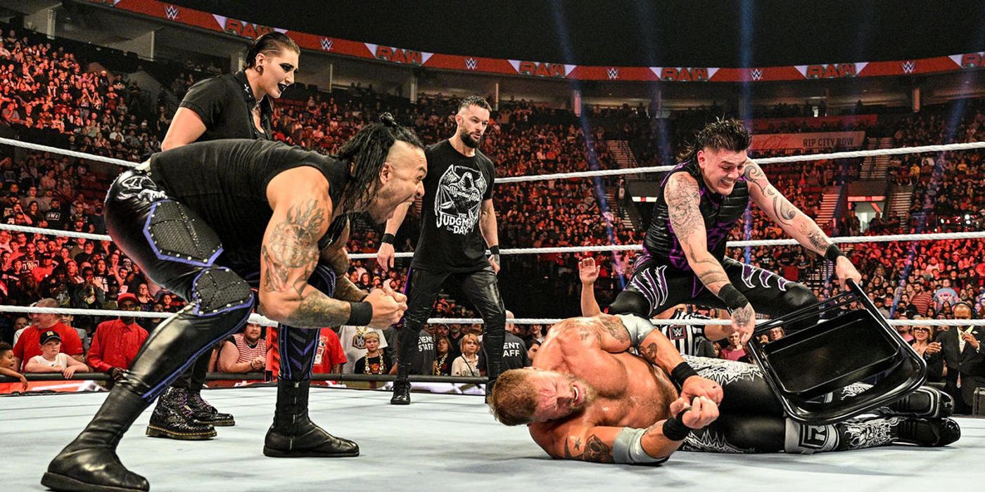 The Judgement Day attacks Edge following the main event of the September 12 edition of Raw