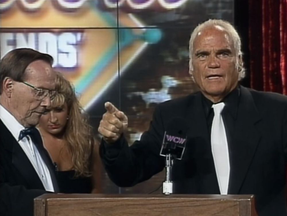 Angelo Poffo inducted into the WCW Hall of Fame alongside Gordon Solie