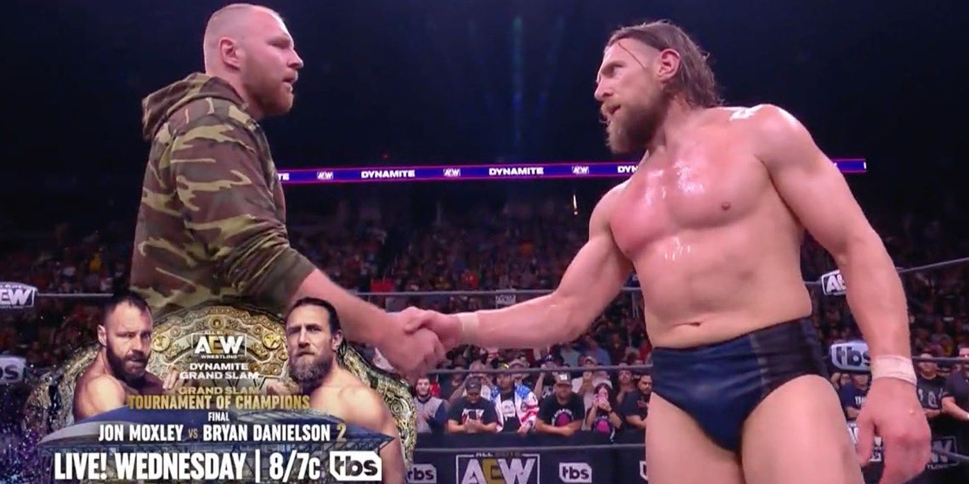 Jon Moxley and Bryan Danielson on the September 14 edition of AEW Dynamite
