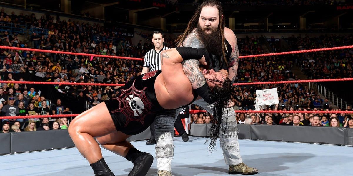 Bray Wyatt wrestling Rhyno 