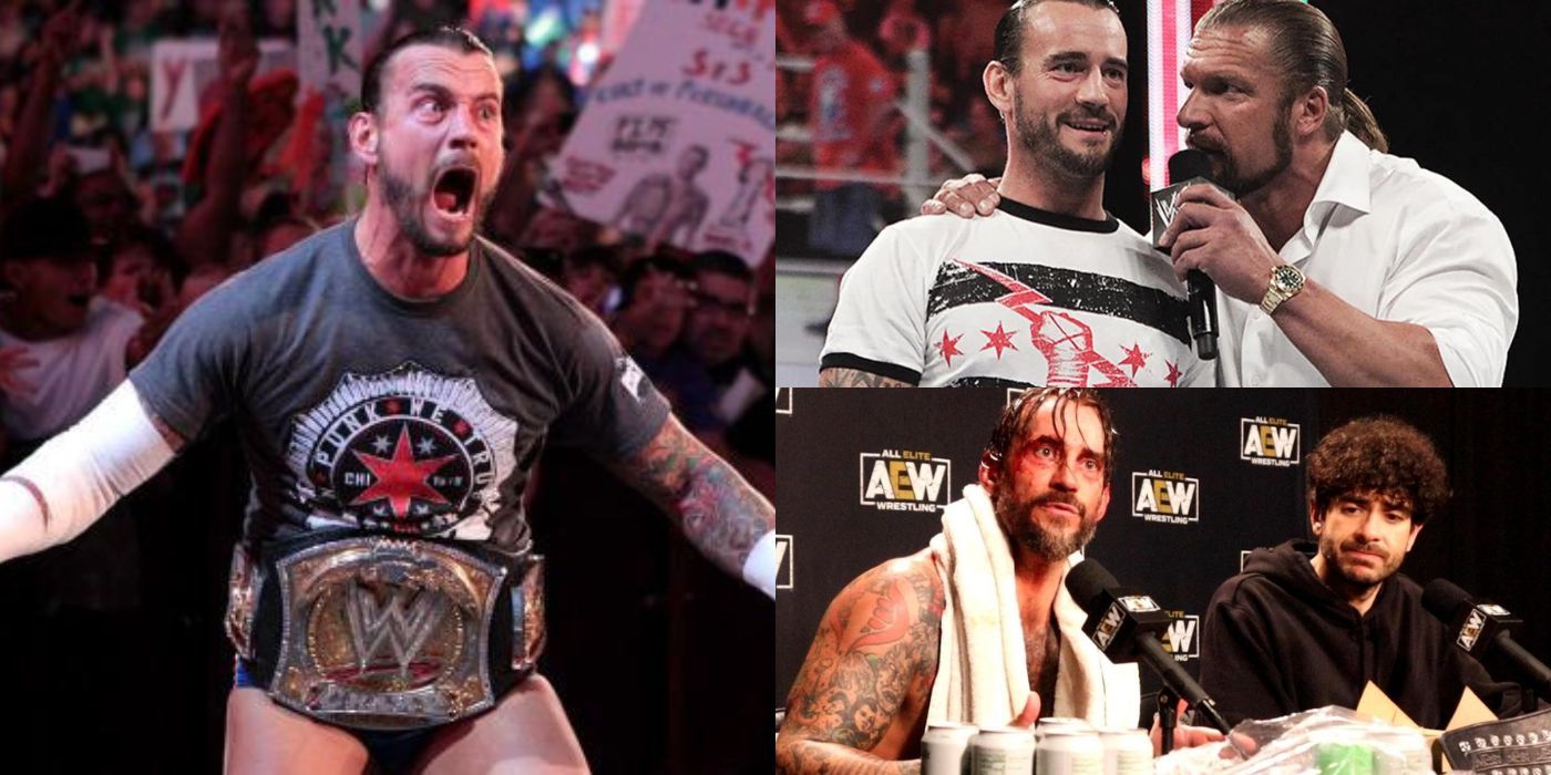 CM Punk WWE and AEW