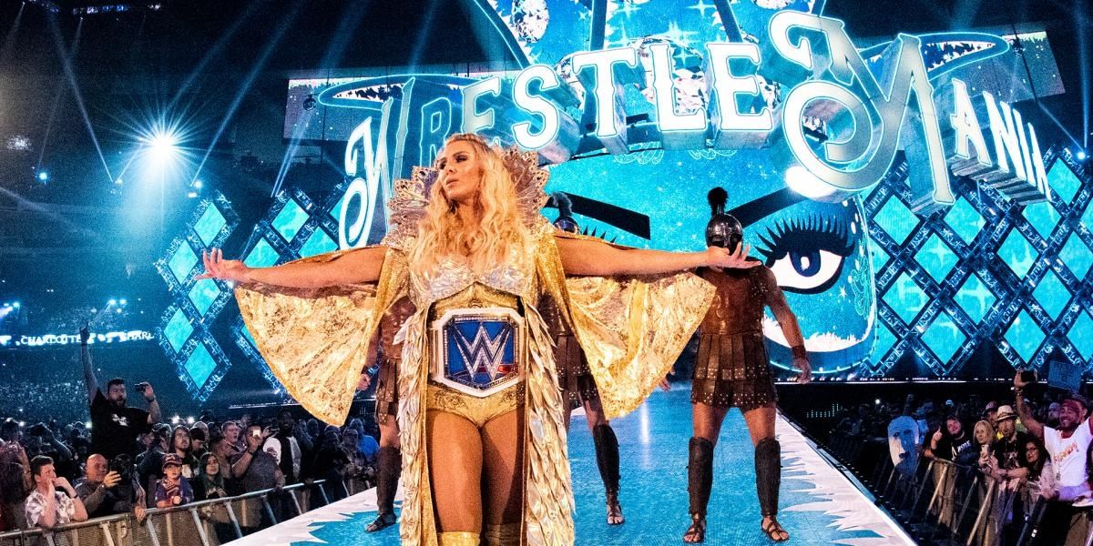 Charlotte Flair SmackDown Women's Champion WrestleMania 34 Cropped