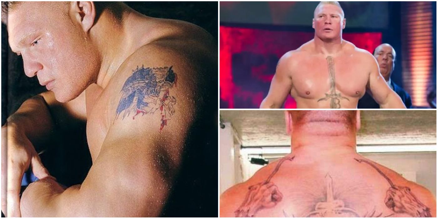 Brock Lesnar Back Tattoo What does it represent
