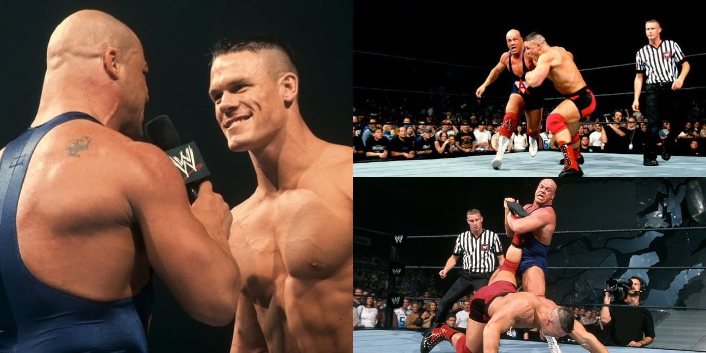 John Cena WWE Debut Vs Kurt Angle