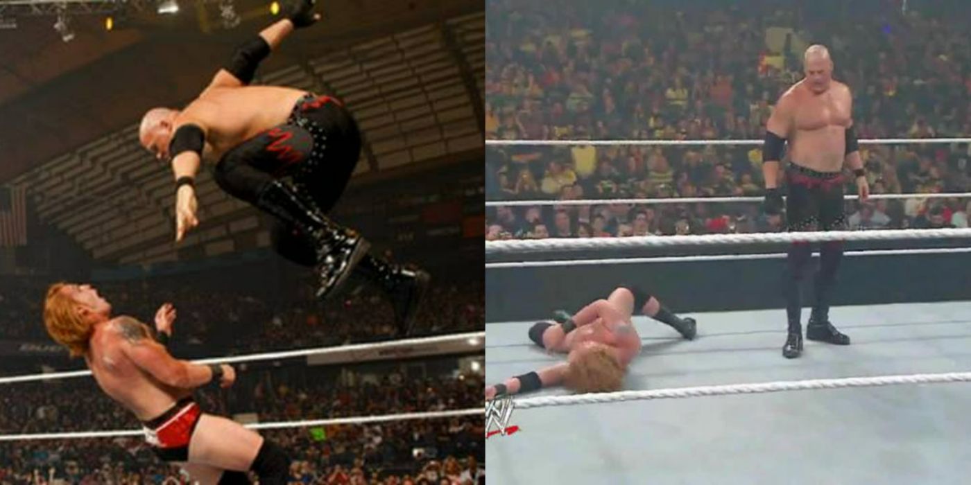 Kane wrestling Heath Slater
