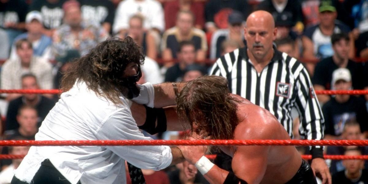 Mankind v Triple H v Stone Cold SummerSlam 1999