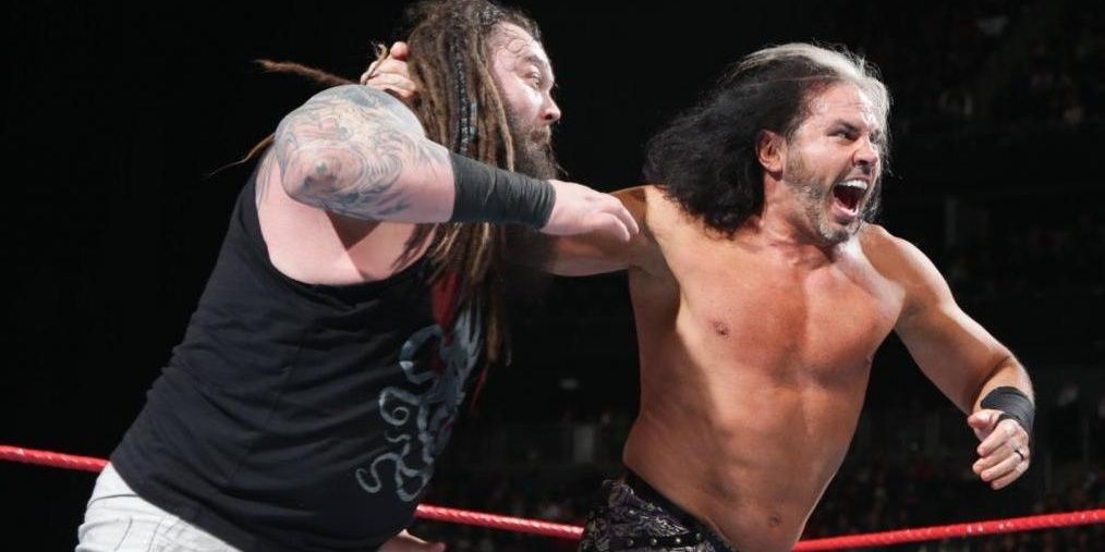 Matt Hardy and Bray Wyatt compete 