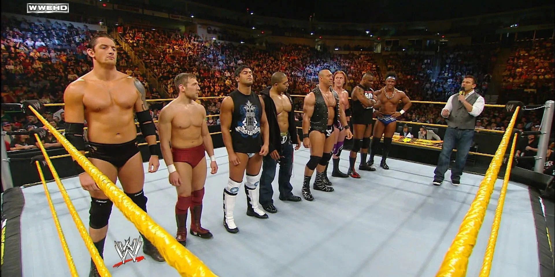NXT rookies stood together 