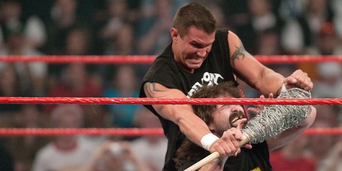 Randy Orton v Mick Foley Backlash 2004 Cropped