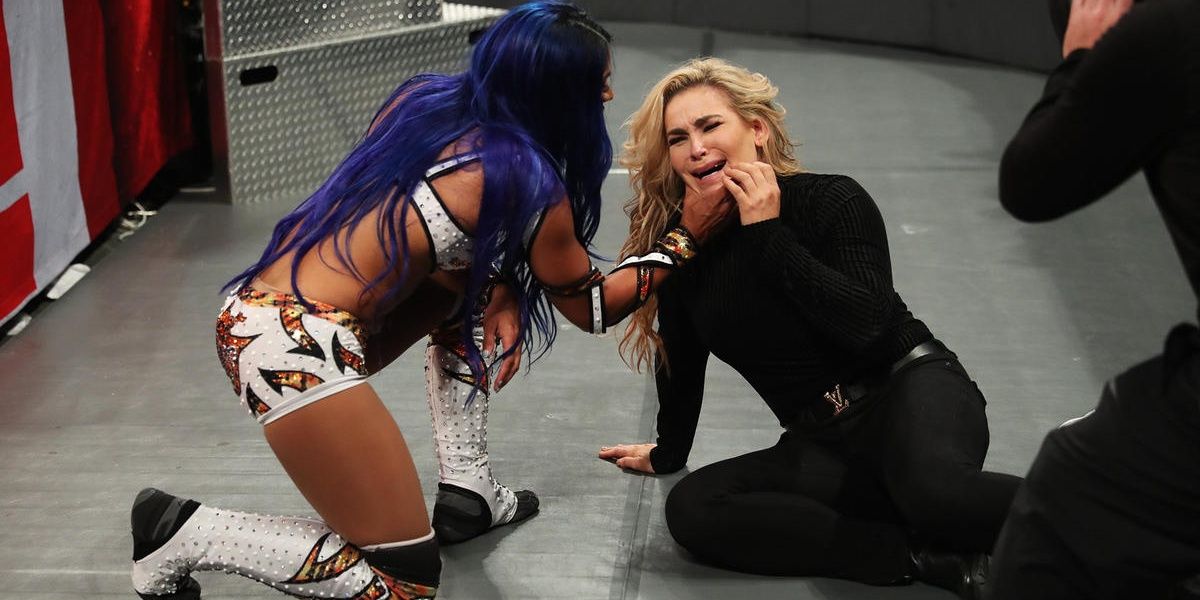 Sasha Banks attacks Natalya Cropped