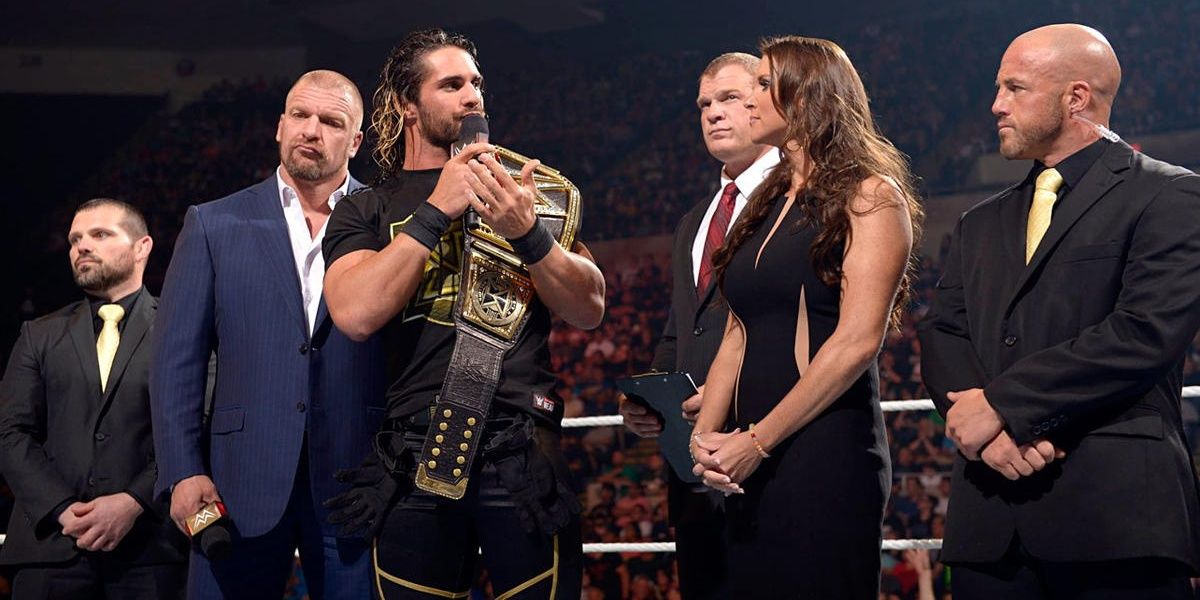 Seth Rollins WWE Champion The Authority Cropped
