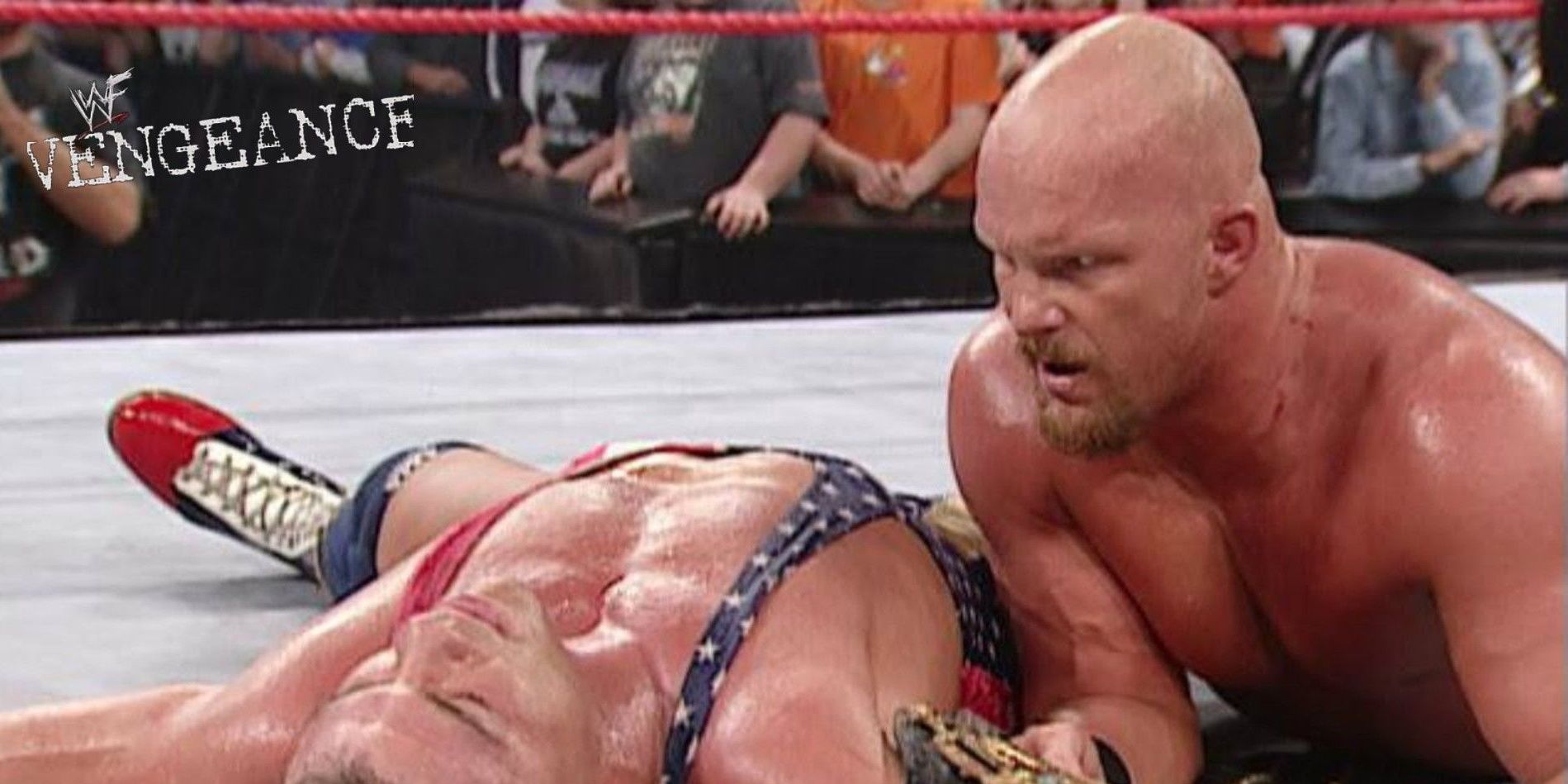 Stone Cold v Kurt Angle Vengeance 2001 Cropped