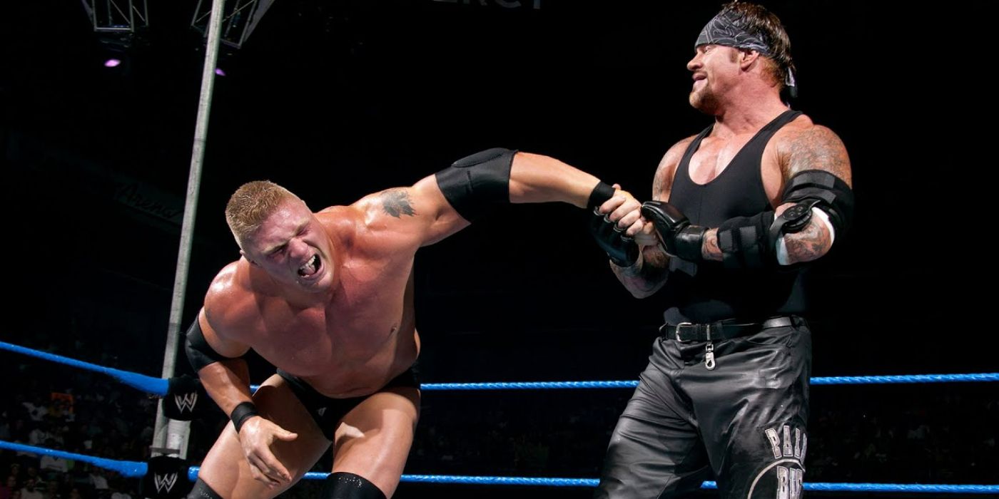 Undertaker vs Brock Lesnar Biker Chain match