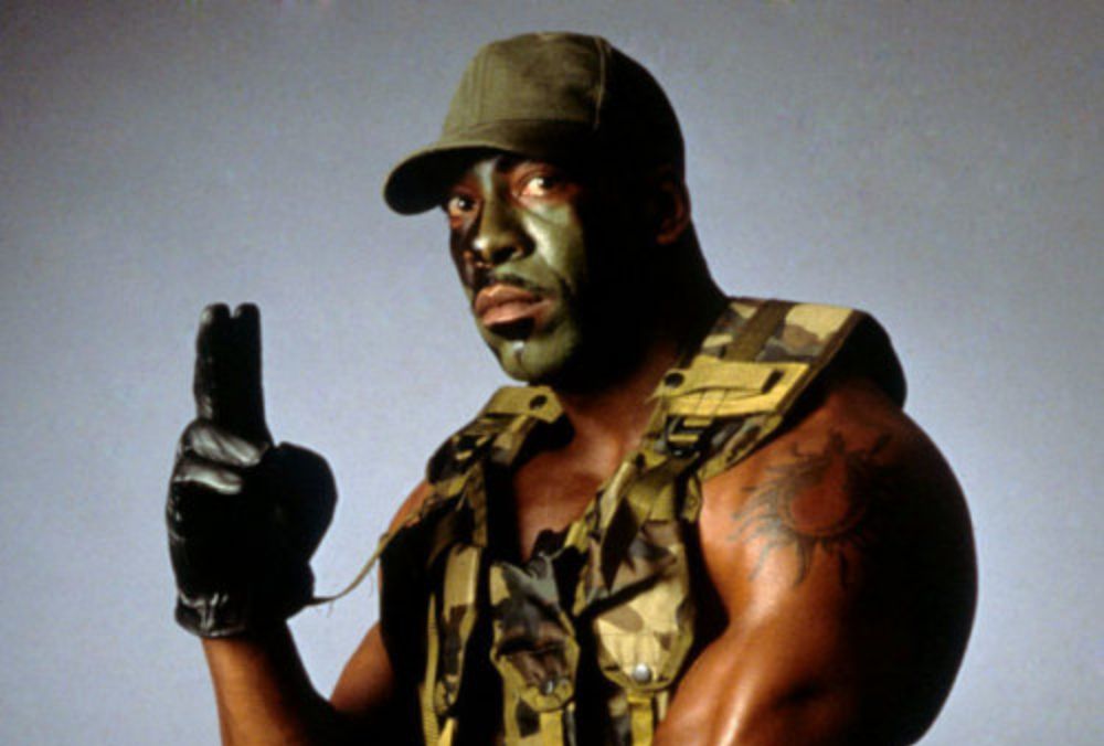 Booker T as GI Bro in WCW