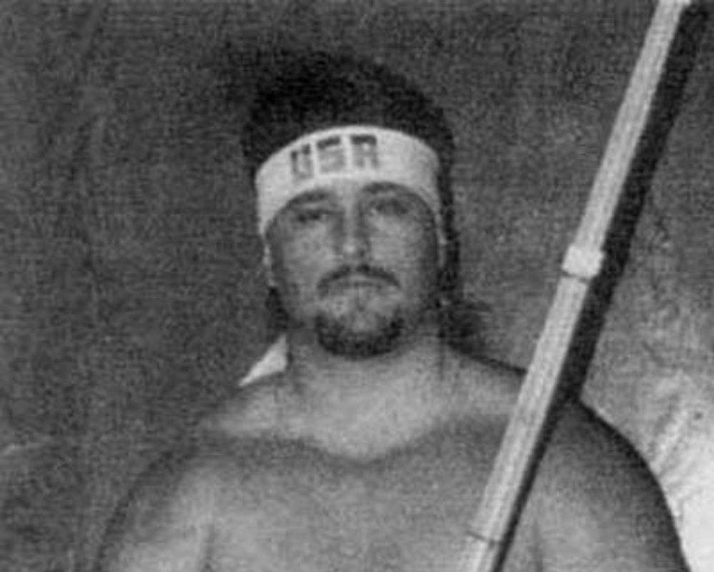 Brian Adams (a.k.a. Crush) as the American Ninja in Pacific Northwest Wrestling