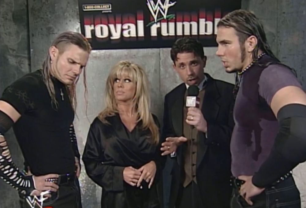 Terri Runnels with the Hardy Boyz