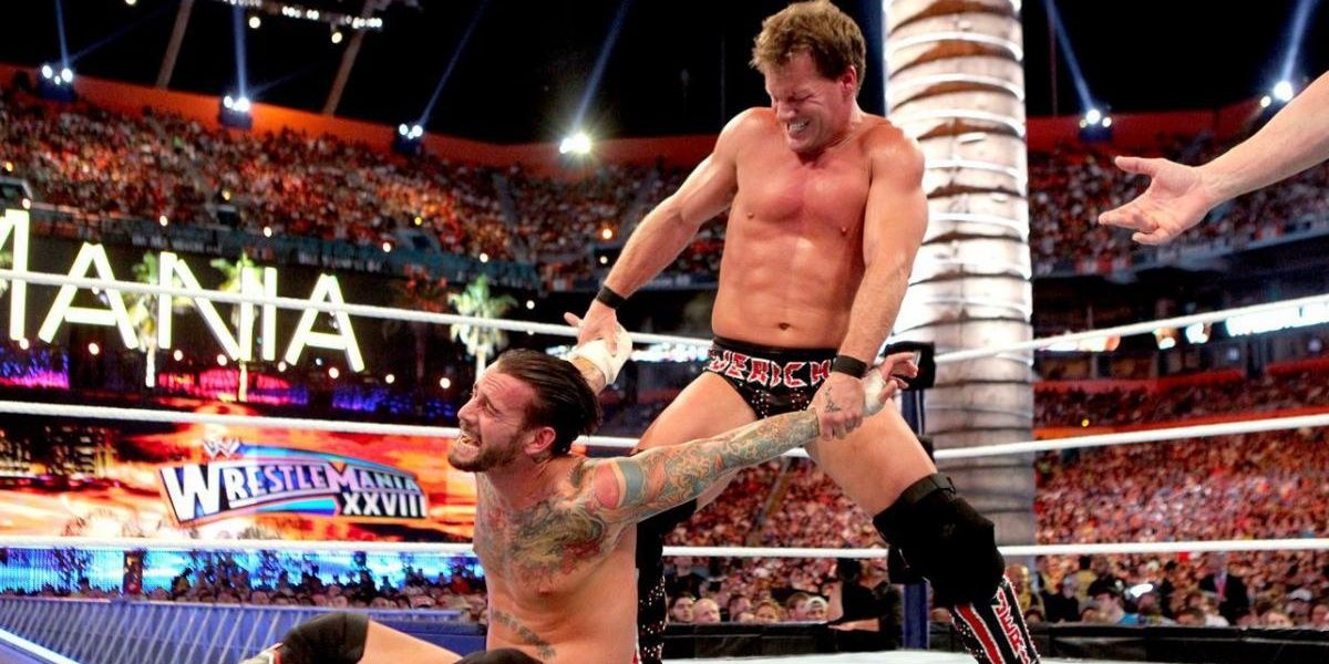 CM Punk v Chris Jericho WrestleMania 28 Cropped