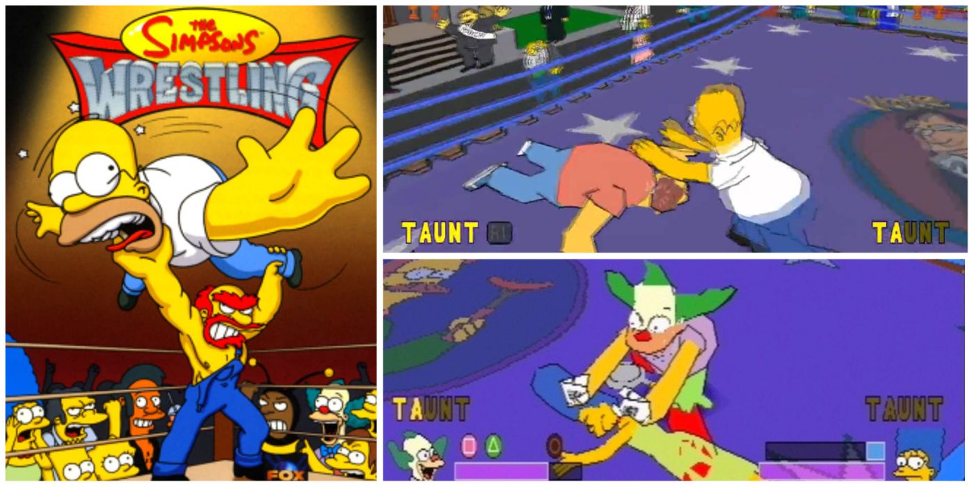the simpsons wrestling