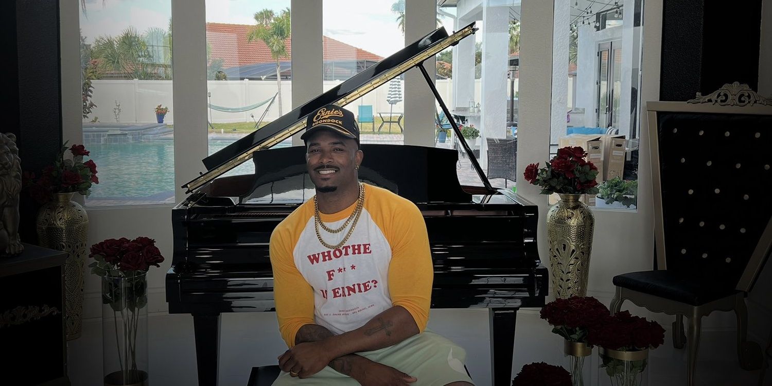 Montez Ford with a piano 