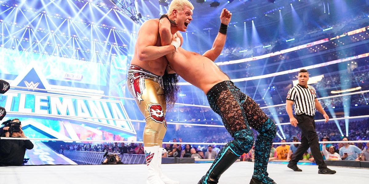 Seth Rollins v Cody Rhodes WrestleMania 38 Cropped