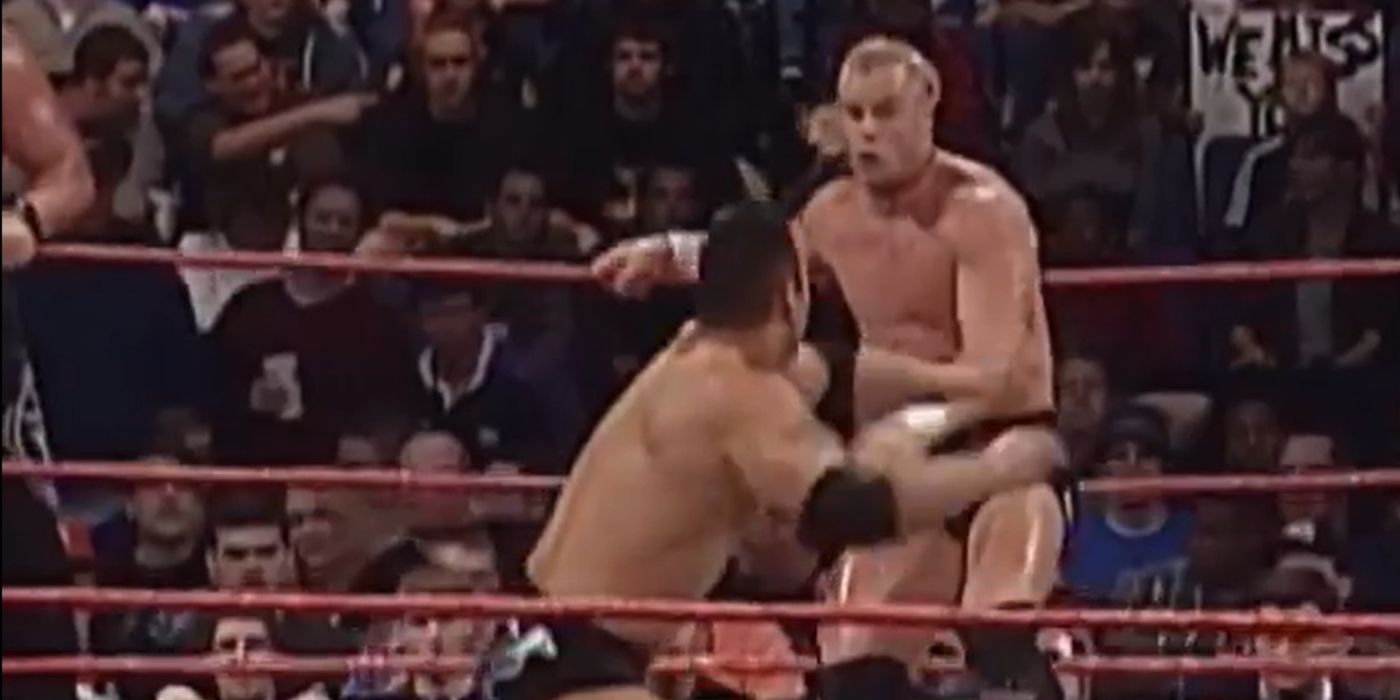 Billy Gunn and The Rock on Raw January 10 2000
