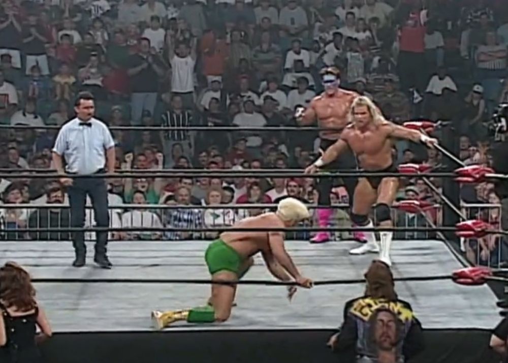 Lex Luger and Sting Vs.  Ric Flair and The Giant