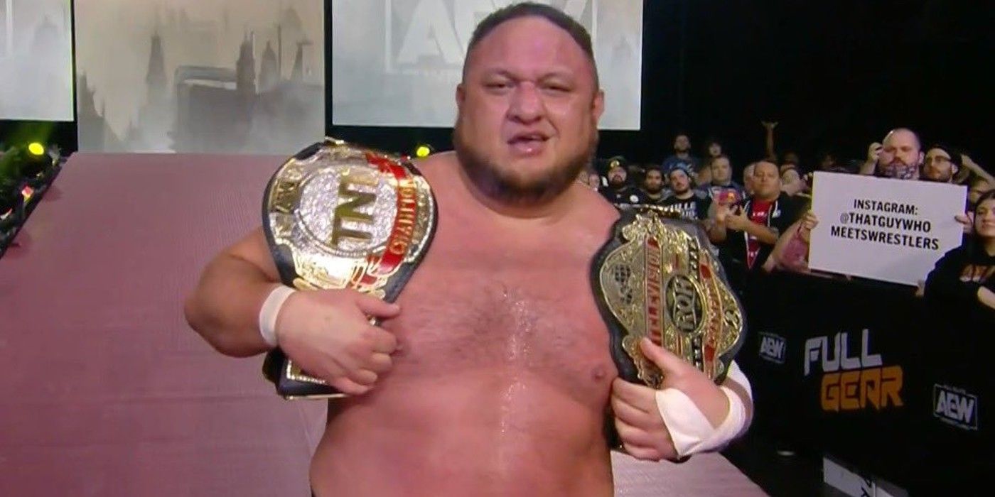 Samoa Joe Dethrones Wardlow As TNT Champion At AEW Full Gear