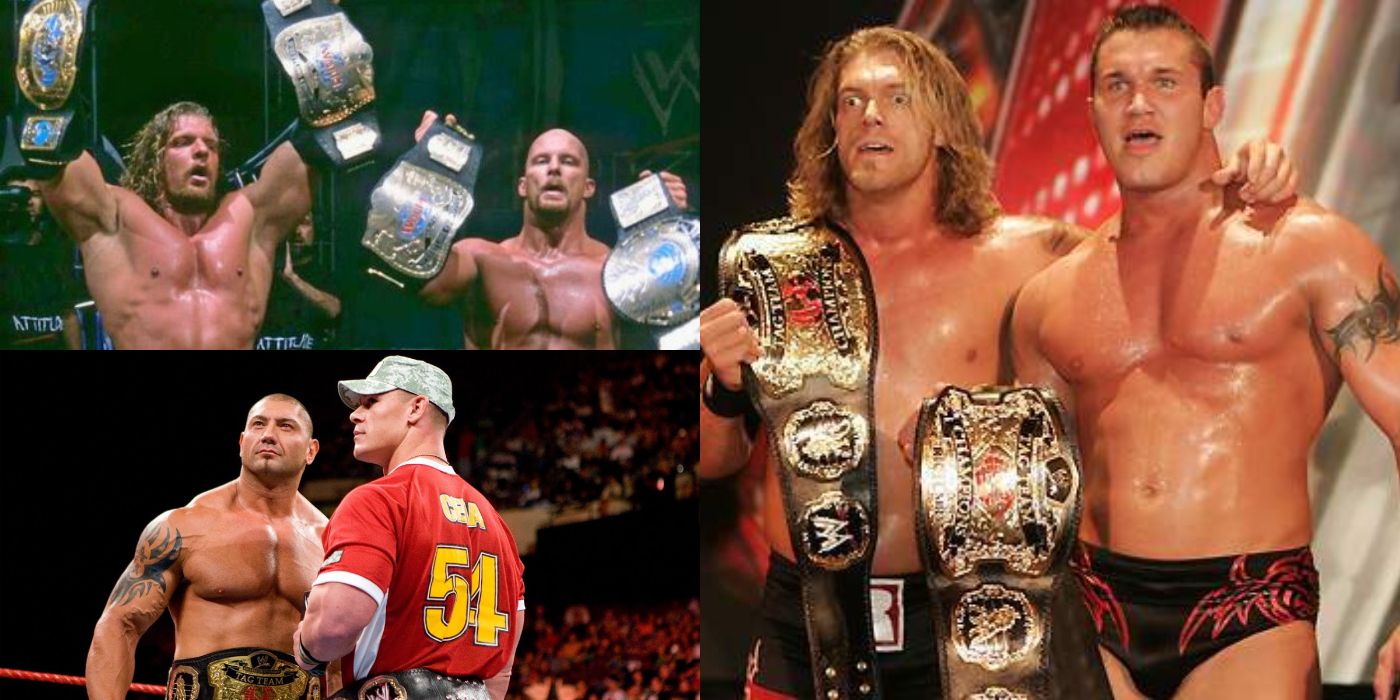 10 Pairs Of WWE World Champions Who Won Tag Team Titles Together