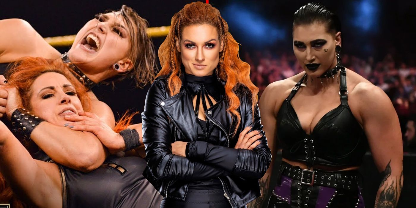 Becky Lynch and Rhea Ripley in WWE