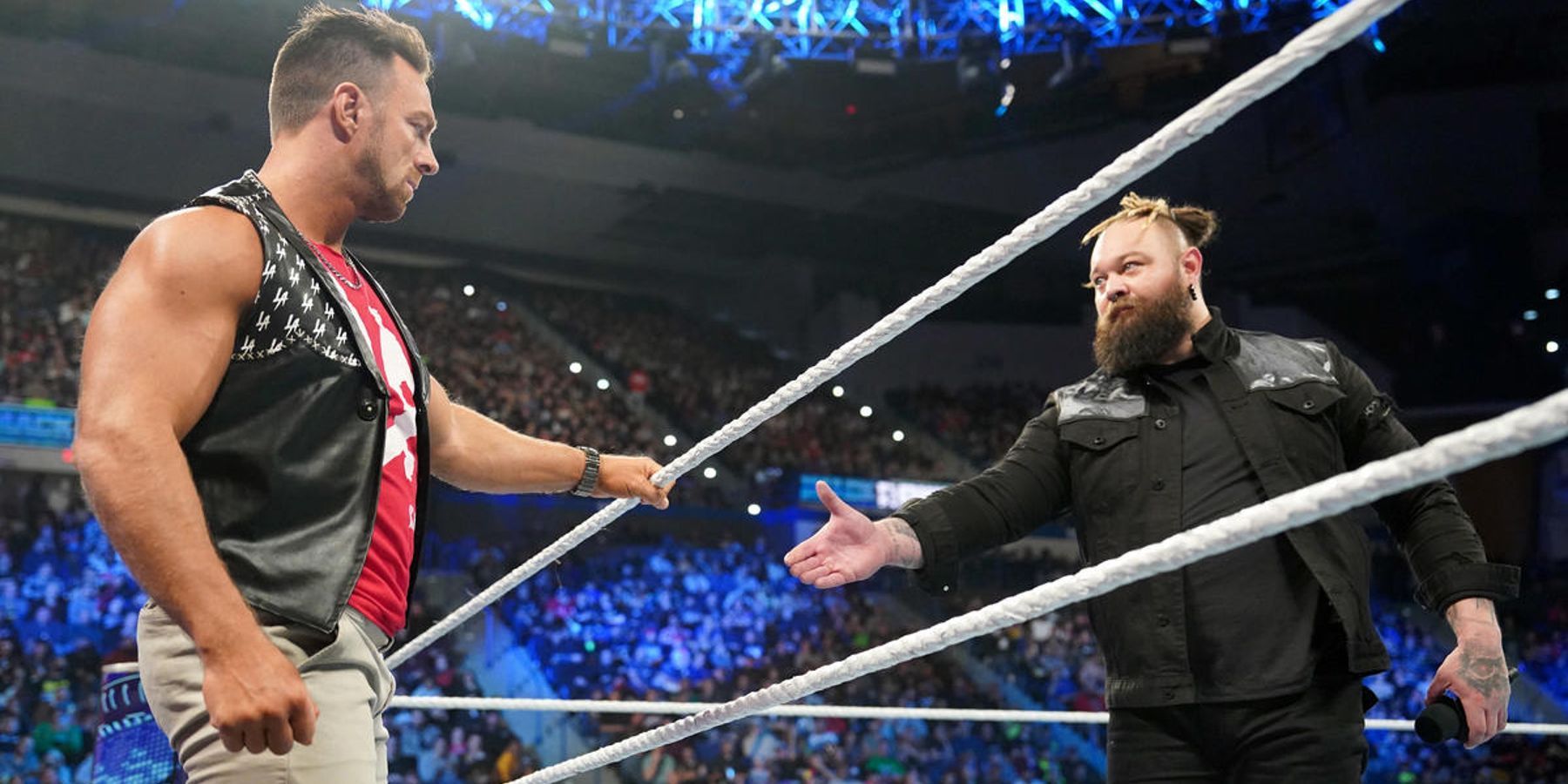 Bray Wyatt and LA Knight on SmackDown