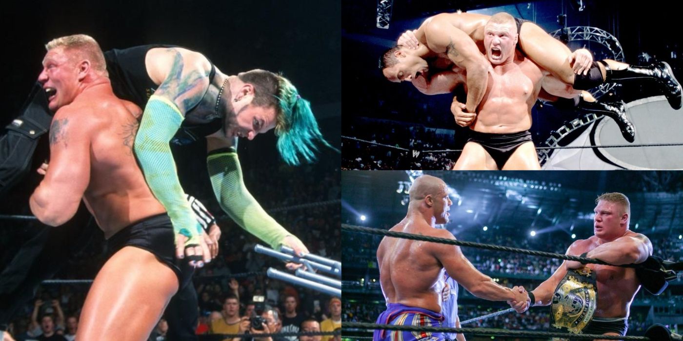 Brock Lesnar Jeff Hardy Rock Kurt Angle