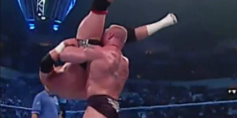 Brock Lesnar with Hardcore Holly