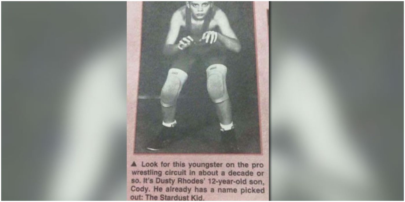 Cody Rhodes as an amateur wrestler