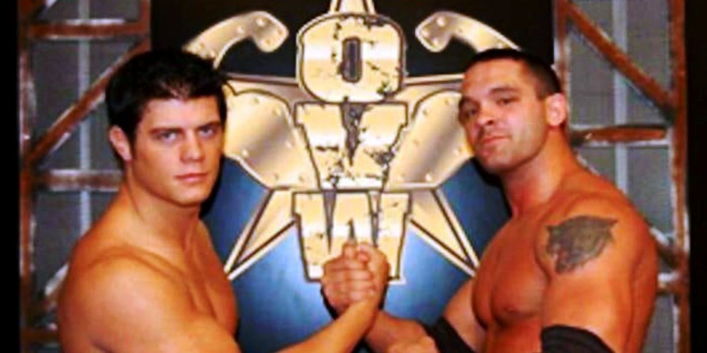 Cody Rhodes in OVW with Shawn Spears