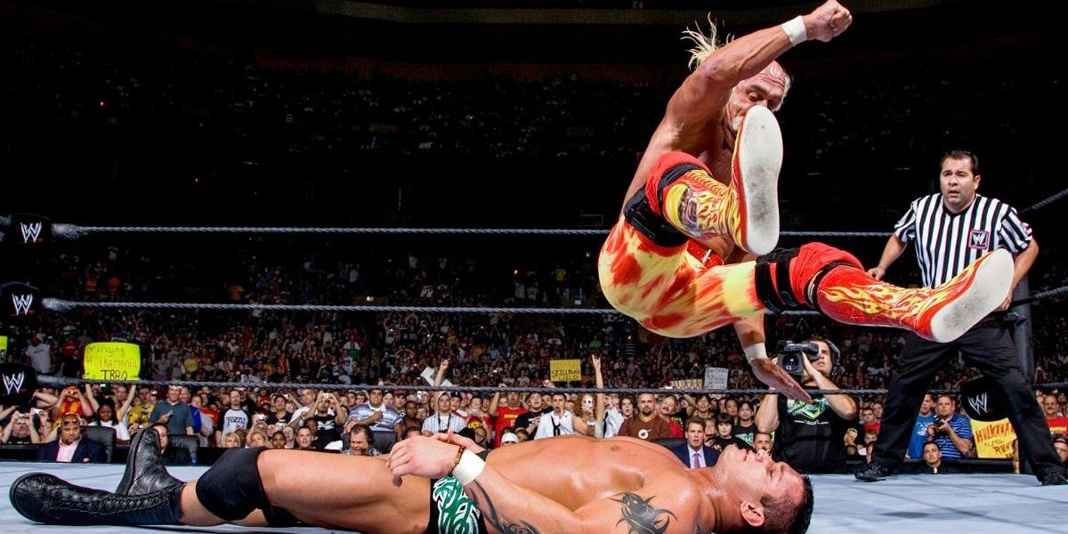 Hulk Hogan v Randy Orton SummerSlam 2006 Cropped