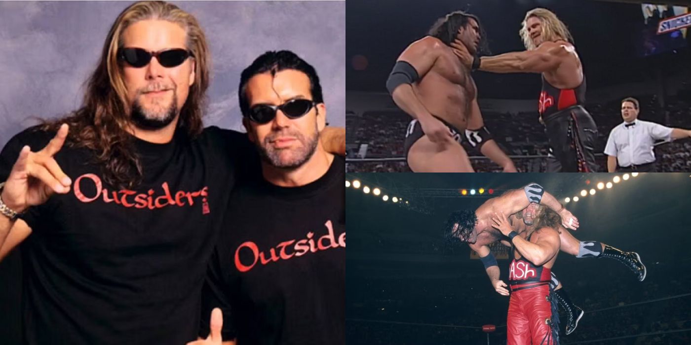 WCW WorldWide — X-Pac, Bret Hart, Scott Hall, Kevin Nash, and Bret