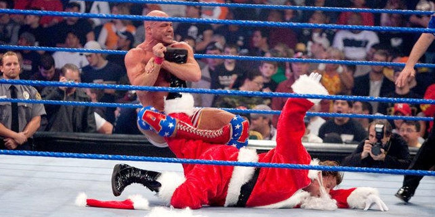 Kurt Angle Taps Santa Cropped