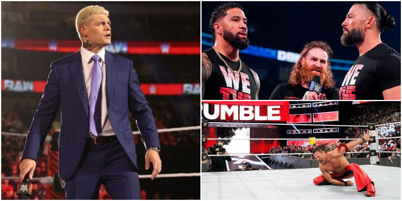 Pictures of Cody Rhodes, The Bloodline, and Shinsuke Nakamura