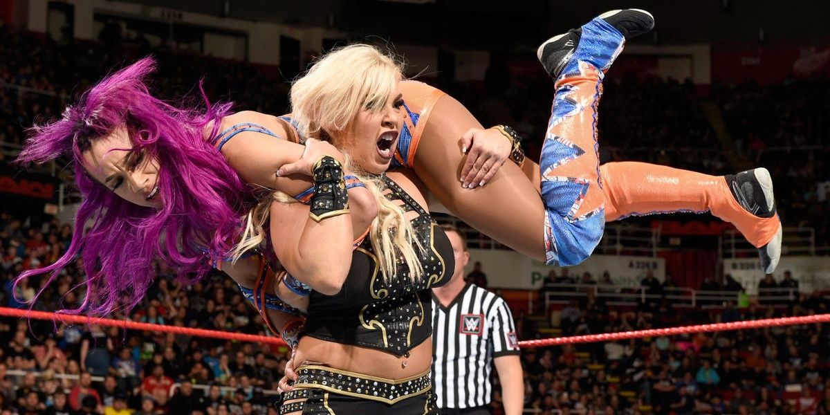Sasha Banks v Dana Brooke RAW March 13, 2017 Cropped