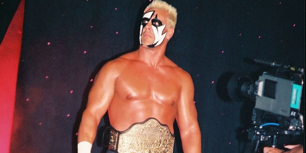 Sting as WCW Champion.