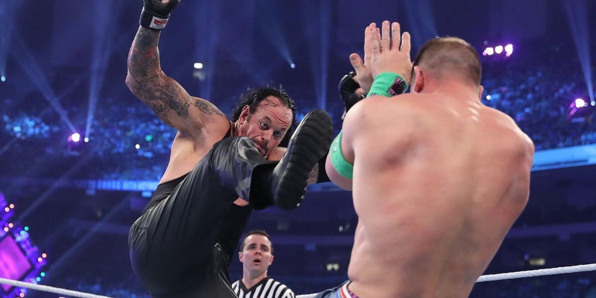 Undertaker big boot to John Cena 