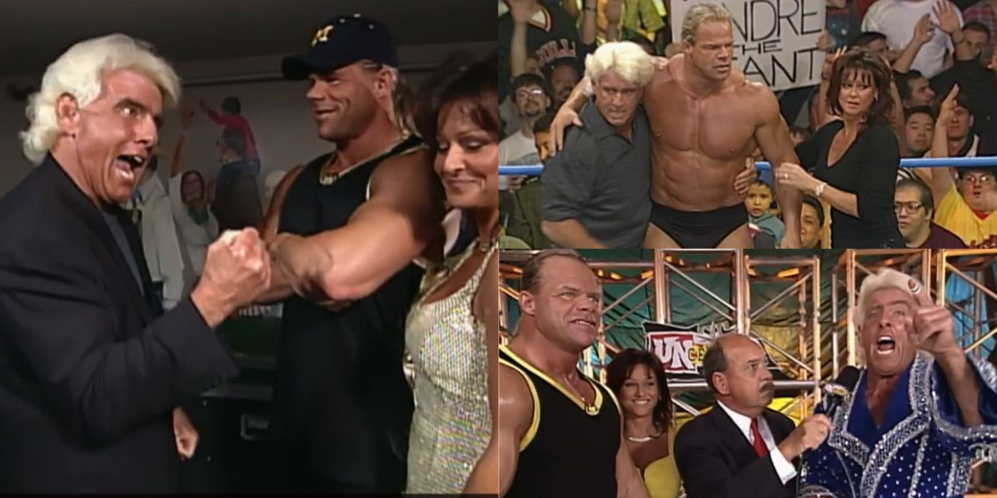 WCW Ric Flair Lex Luger Miss Elizabeth Team Package