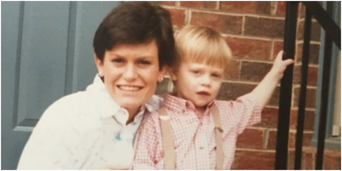 Young COdy Rhodes with his mother